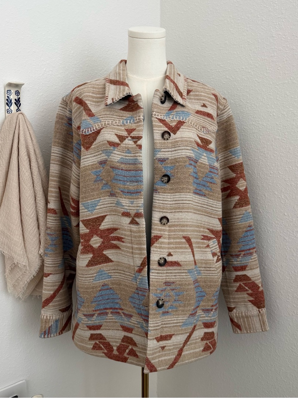 Idyllwind Miranda Lambert L Southwestern Wool Blend Shacket Jacket